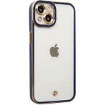 Fırsatkolik Mey Ithalat® iPhone 14 Plus Kılıf Liva Lens Silikon - Mavi - 005-Mavi
