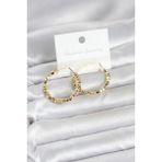 Fırsatkolik Mey Ithalat® Pirinç Gold Renk Minimal Kare Halka Kadın Küpe - 0 - Siyah