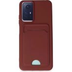 Fırsatkolik Mey Ithalat® Redmi Note 12S Kılıf Kelvin Kartvizitli Silikon - Bordo - 00Bordo