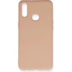 Fırsatkolik Mey Ithalat® Samsung Galaxy A10S Kılıf Nano Içi Kadife Silikon - Pudra - 00 Siyah - Beyaz