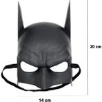 Fırsatkolik Mey Ithalat® Siyah Renk Çocuk Boy Arkadan Lastikli Maske 20X14 cm - 0 - Siyah