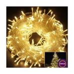 Fırsatkolik Mey Ithalat® Yılbaşı Aydınlatması 100 LED Perde Hortum Sıcak Beyaz Işık - 00 Siyah - Beyaz