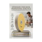 Fırsatkolik Orta Sert Polisaj Keçesi 6X60 60 Katlı 150MM - Pamuk Bez Disk Ayna Parlaklığı Metal Parlatma Keçesi 723116 - Çok Renkli