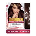 Fırsatkolik Paris Saç Boyasi & Excellence Intense 4.15 Büyüleyici Kahve - beyaz