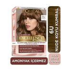 Fırsatkolik Paris Saç Boyasi & Excellence Nude Renkler 6u Koyu Kumral - beyaz