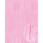Fırsatkolik Soft Pembe Püsküllü Kapı Perdesi - Parti, Baby Shower, Cinsiyet Partisi 1x2 M - 00Pembe