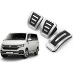 Fırsatkolik Volkswagen Transporter Caravelle Uyumlu Orijinal Manuel Pedal Seti Gaz Fren Debriyaj 3 Prç - 00 Siyah - Beyaz