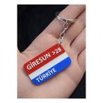 fırsatlar diyarı 28 Giresun İl Anahtarlık - Memleket Anahtarlık - Şehrine Özel Memleket Plakalı & Türk Bayraklı 3D Anahtarlık