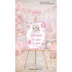 fırsatlar diyarı Kişiye Özel Bebek Çocuk Mevlit - Doğum Günü - Baby Shower Hoşgeldiniz Karşılama Panosu Afişi 33x48cm