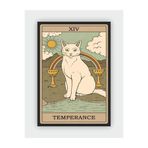 fırsatlar diyarı Temperance - Denge Tarot Kartı Vintage Duvar Posteri - Kalın Kağıt - Çerçevesiz
