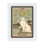 fırsatlar diyarı The Star - Yıldız Tarot Kartı Vintage Duvar Posteri - Kalın Kağıt - Çerçevesiz