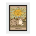 fırsatlar diyarı The Sun - Güneş Tarot Kartı Vintage Duvar Posteri - Kalın Kağıt - Çerçevesiz