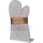 Fırsato Termo Yanmaz ve Isıya Dayanıklı Fırın Eldiveni 18 x 37 cm 2 Li Eldiven - Gri
