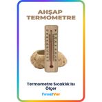 FırsatVar Ahşap Termometre Isı Sıcaklık Ölçer Çocuk Bebek Odası Askılı Oda Sıcaklığı Ölçer