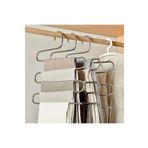 FırsatVar Çoklu Askı 5 Katlı Metal S Pantolon Şal Pijama Kravat Düzenleyici Organizer Dolap Askılığı