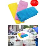 FırsatVar Oto Araç Araba Yıkama Bezi Cam Silme Kurulama Bezi Seti 4'lü Mikrofiber Bez Oto Bakım Seti