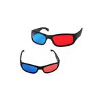 FırsatYeri Anaglyph Kırmızı Mavi Plastik 3D Gözlük 2 Adet Ergonomik Hafif TV Sinema İzleme Deneyimi