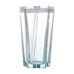 First Beş Köşeli Yıldız Cam Renkli Gradyan Bardak, Yüksek Görünümlü Pipetli Bardak (Ikili Paket) (Yurt Dışından) - Mavi