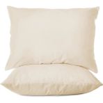 First Choice %100 Pamuk Saten 200 Tc (80 Tel) 2’li Yastık Kılıfı Seti - 50X70 cm - Şampanya - 50 x 70
