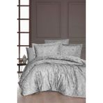 First Choice Advina %100 Pamuk Saten 200 Tc (80 Tel) Tek Kişilik Nevresim Takımı - Gri - 160 x 220 cm