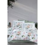 First Choice Alice %100 Pamuk Saten 200 Tc (80 Tel) Çift Kişilik Nevresim Takımı - Yeşil - 200 x 220 cm