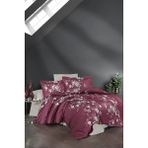 First Choice Arya %100 Pamuk Saten 200 Tc (80 Tel) Tek Kişilik Nevresim Takımı - Rose - 160 x 220 cm
