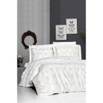 First Choice Delmor %100 Pamuk Saten 200 Tc (80 Tel) Tek Kişilik Nevresim Takımı - Krem - 160 x 220 cm