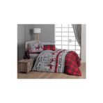 First Choice Flanel Happiness Red Çift Kişilik Nevresim Takımı