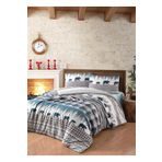 First Choice Flanel Nevresim Takımı Cozy Green Çift Kişilik