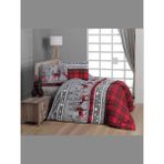 First Choice Flanel Nevresim Takımı Happiness Red Tek Kişilik - 160 x 220 cm - Kırmızı