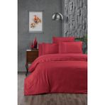 First Choice Gala %100 Pamuk 150 Tc (60 Tel) Deluxe Ranforce Çift Kişilik Nevresim Takımı - Kırmızı - 200 x 220 cm