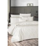 First Choice Jully %100 Pamuk 200 Tc (80 Tel) Dantelli Çift Kişilik Nevresim Takımı - Krem - 200 x 220 cm