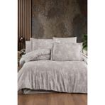 First Choice Karlis %100 Pamuk Saten 200 Tc (80 Tel) Çift Kişilik Nevresim Takımı - Bej - 200 x 220 cm