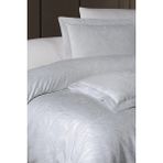 First Choice Lucas %100 Pamuk Saten 200 Tc (80 Tel) Çift Kişilik Nevresim Takımı - Beyaz - 200 x 220 cm
