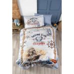 First Choice Marines %100 Pamuk 150 Tc (56 Tel) Ranforce Tek Kişilik Nevresim Takımı - Pudra - 160 x 220 cm
