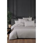 First Choice New %100 Pamuk 200 Tc (80 Tel) Deluxe Saten Çift Kişilik Nevresim Takımı - Bej - 200 x 220 cm
