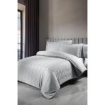 First Choice Norel %100 Pamuk Saten 200 Tc (80 Tel) Jakarlı Çift Kişilik Nevresim Takımı - Gri - 200 x 220 cm