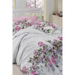 First Choice Riella %100 Pamuk 150 Tc (60 Tel) Ranforce Tek Kişilik Nevresim Takımı - Pembe - 160 x 220 cm