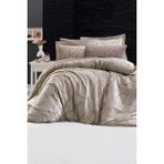 First Choice Rovena %100 Pamuk Saten 200 Tc (80 Tel) Tek Kişilik Nevresim Takımı - Kahverengi - 160 x 220 cm