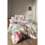 First Choice Yalens %100 Pamuk Saten 200 Tc (80 Tel) Çift Kişilik Nevresim Takımı - Açık Bej - 200 x 220 cm