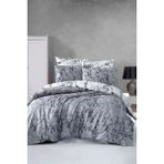 First Choice Zena %100 Pamuk 150 Tc (56 Tel) Ranforce Çift Kişilik Nevresim Takımı - Gri - 200 x 220 cm