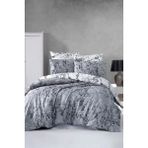 First Choice Zena %100 Pamuk 150 Tc (56 Tel) Ranforce Tek Kişilik Nevresim Takımı - Gri - 160 x 220 cm