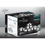 First Class Delüx 10 Parça Çelik Tencere Seti - Inox - 18-20-22-24-24 cm