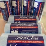 First Class Dental 80'li 2 Rulo Mavi Renk Hasta Önlüğü