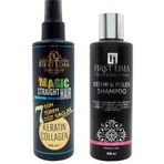 First Lima Professional 7 Güne Kadar Kalıcı Saç Düzleştirici Keratin Sprey + Yıpranmış Saçlara Özel Reishi ve Polen 200 ml Bakım Şampuanı