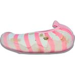 First Step Ananas Baskılı Varak Pembe Kız Çocuk Kaydırmaz Tabanlı Deniz AYAKKABISI-F-7018 - 20 cm