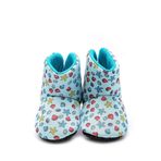 First Step Mint Yeşili Deniz Kabuklu Dijital Baskılı Ev Botu-F-825