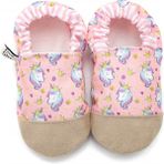 First Step Pamuk Astarlı Kaydırmaz Taban PATIK-UNİCORN-F-834 - Açık Pembe