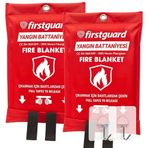 Firstguard Yangın Battaniyesi 1 m x 1 Askı Aparatı Hediye (2)