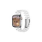 FirstModel Apple Watch Reçine Kordon (42 Mm/ 44 Mm/ 45mm / 49 Mm /se / Ultra Uyumlu ) Şeffaf